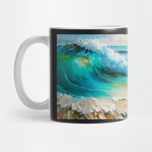 Bursting wave Mug